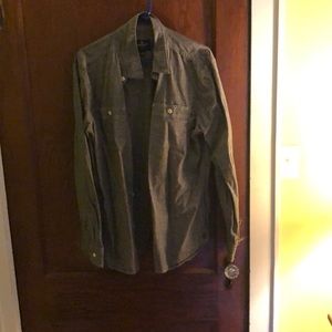 American eagle grey button down